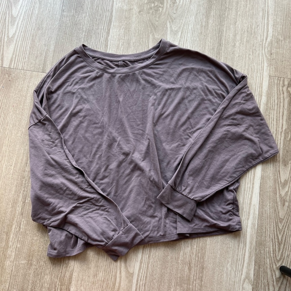 Old Navy Active UltraLite Go-Dry Long Sleeve Top Womens XL Workout Cutout Back